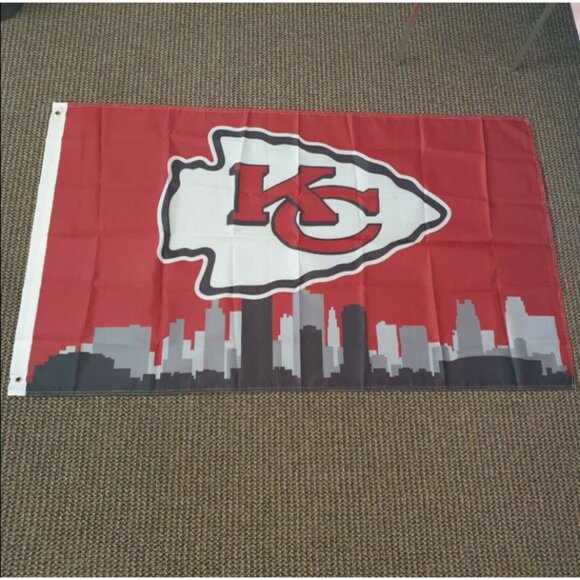 Kansas City Chiefs Skyline KC Chiefs‎ Flag Banner New 3x5 Ft Man Cave Tai… - Picture 6 of 6